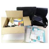 Lot of Misc. Office Supplies - Desk Items Folio