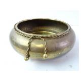 9.5" Brass Made In India Planter Bowl