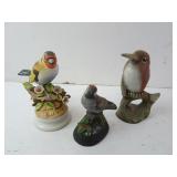 Lot of 3 Vintage Porcelain Bird Figurines
