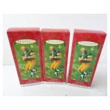 Lot of 3 Brett Favre Green Bay Packers Hallmark
