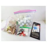 Lot of Golf Related Items - Balls Tees Glove &