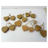 Lot of Hanging Wood Heart Home Dï¿½cor
