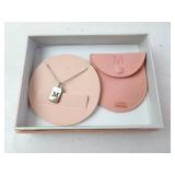 Sterling Silver Isabella "M" Pendant with Chain