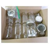 Lot of Canning Jars - Ball Wide Mouth & Kerr Jam