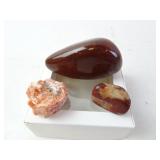 Lot of Red/Orange Mineral Specimens - Orange