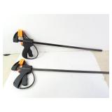 Lot of 2 Tool Shop 30" Spring Clamps