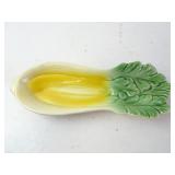 Vintage Cardinal USA Celery Shaped Pottery Spoon