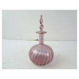 Vintage Delicate Glass Amethyst Purple Perfume