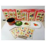 Lot of Misc. Vintage Fruit Themed Home Dï¿½cor &