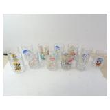 Lot of Disneyworld Collectors Drink Glasses - 100