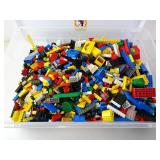 Lot of Bulk Lego Bricks & Accessories in Lidded