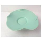 Vintage MCM Haldeman Caliente Aqua Pottery Bowl