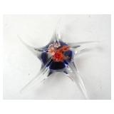 Hand Blown Art Glass Starfish Paperweight