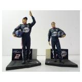 Two Rusty Wallace McFarlane Nascar Figurines