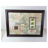Post Mark Gallery Tropical Flowers Framed Stamp