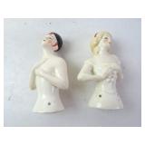 Lot of 2 Antique German Upper Half Porcelain