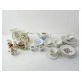 Lot of Vintage Porcelain Miniatures - Tea Set &