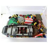Lot of Bulk Lego Bricks & Accessories in Lidded