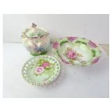 Lot of 3 Victorian Era Antique Porcelain Items -
