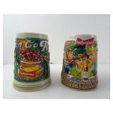 Two Budweiser St Patrick's Day Steins