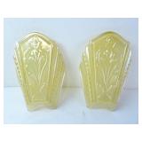 Lot of 2 Antique Virden Berkley Art Deco Glass