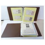 Lot of 2 Binders First Day Of Issue Stamps &