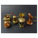 Lot of Vintage Brass Doll Sized Miniatures