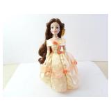 Belle Peach Dress Disney Keepsake Porcelain Doll
