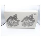 Dept 56 Fishermans Nook Cabins Snow Village -