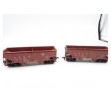 Lot of 2 Santa Fe HO Scale Model Train Hopper