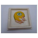 Vintage Green Bay Packers Vacuform Wall Art 6x6