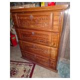 Dresser with Contents in Basement