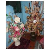 Lot of 2 Large Artificial Floral Dï¿½cor