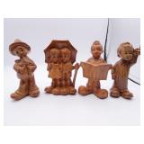 Lot of 4 Vintage Dutch Boy 6' Resin Hong Kong