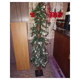 Narrow 6ft Faux Christmas Tree