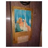 1960 Green Bay Lewis Service Garage Pin-Up Girl