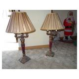 Pair of Matching Decorative Lamps with Shades
