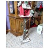 Christmas Cardinal Birdhouse Decorative Post 36'