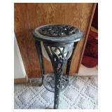 Decorative 2-Tier Cast Iron Plant Stand Pedestal