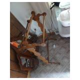 Vintage Wood Afghan Blanket Rack