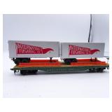 Santa Fe Flat Car HO Scale Model Train with