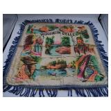 Vintage Wisconsin Dells Souvenir Silk Pillowcase