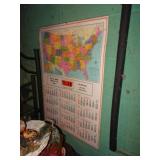 1987 Yellow Trucking Green Bay Calendar 21' x 31'