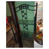 Glass Shelf Kitchen Rack - In Basement
