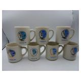 Lot of 7 EAA Oshkosh Ceramic Mugs