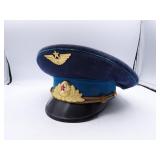 Vintage Soviet Russian Air Force Parade Visor Cap
