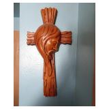 Vintage Jesus Cross Plaster Wall Dï¿½cor