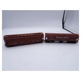 Lot of 2 Santa Fe HO Scale Model Train Cars