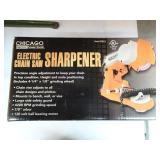 New Chicago Electric Chainsaw Sharpener in Box