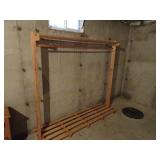 Large Wood Clothes Rack 75" Wide